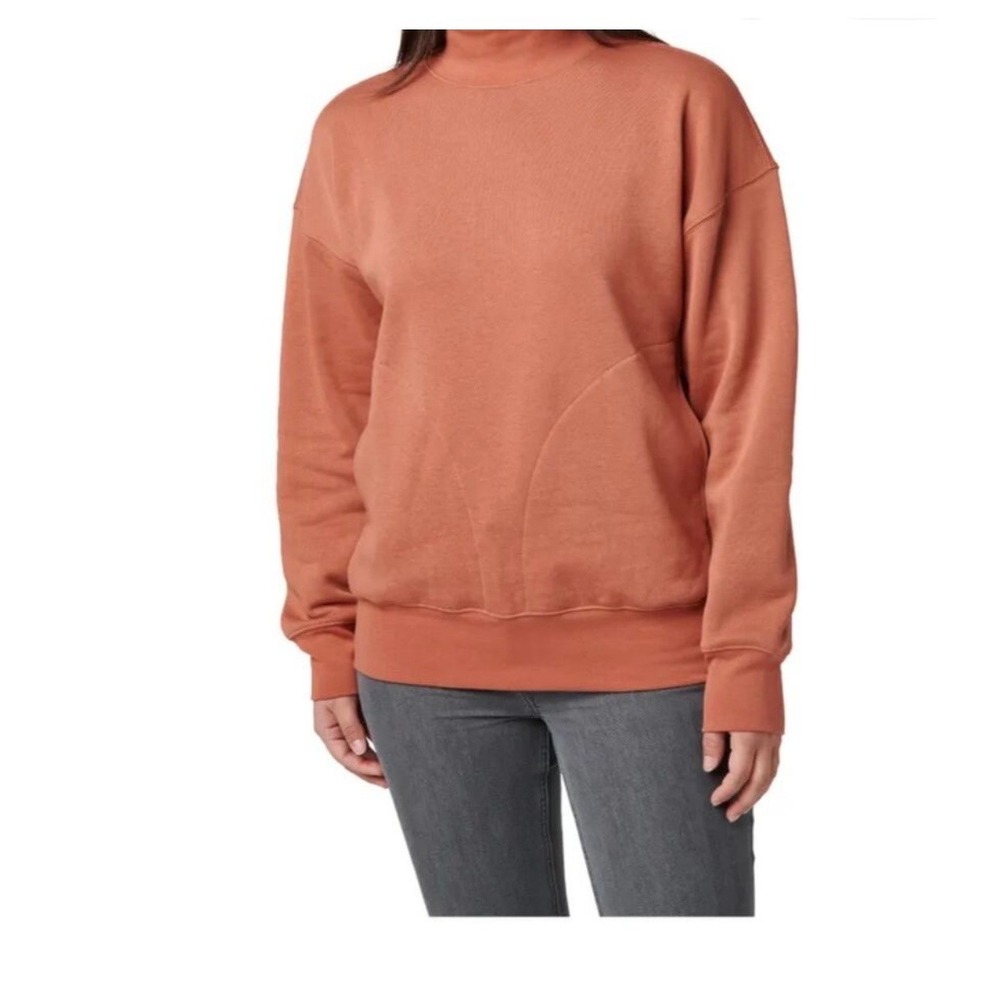 5.11 Tactical Womens Mock Neck Sweatshirt Medium Rust‎ Orange Fleece Pullover